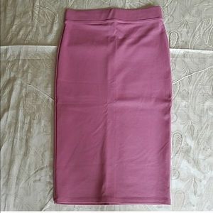 Pink Pencil Skirt